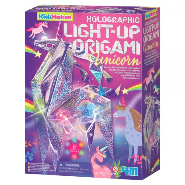 Holografisk Enhrnings Light Up Origami Pyssel