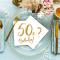 50th Birthday Servetter Guld