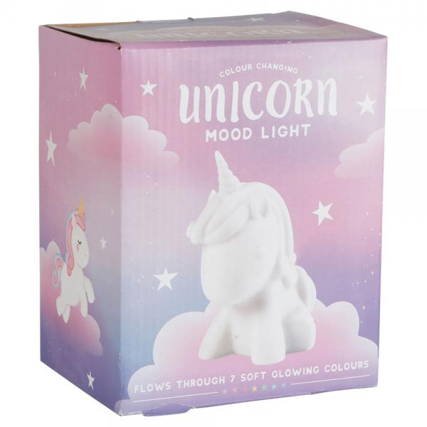 Frgskiftande Unicorn Lampa