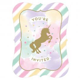 Inbjudningskort Unicorn Sparkle