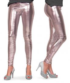 Leggings Metallic Silver Large/X-Large