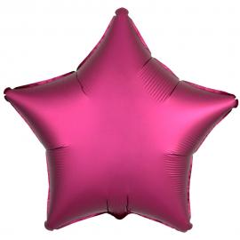 Folieballong Stjärna Pomegranate Rosa Satinluxe