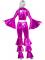 70-tals Dancing Queen Rosa Maskeraddrkt