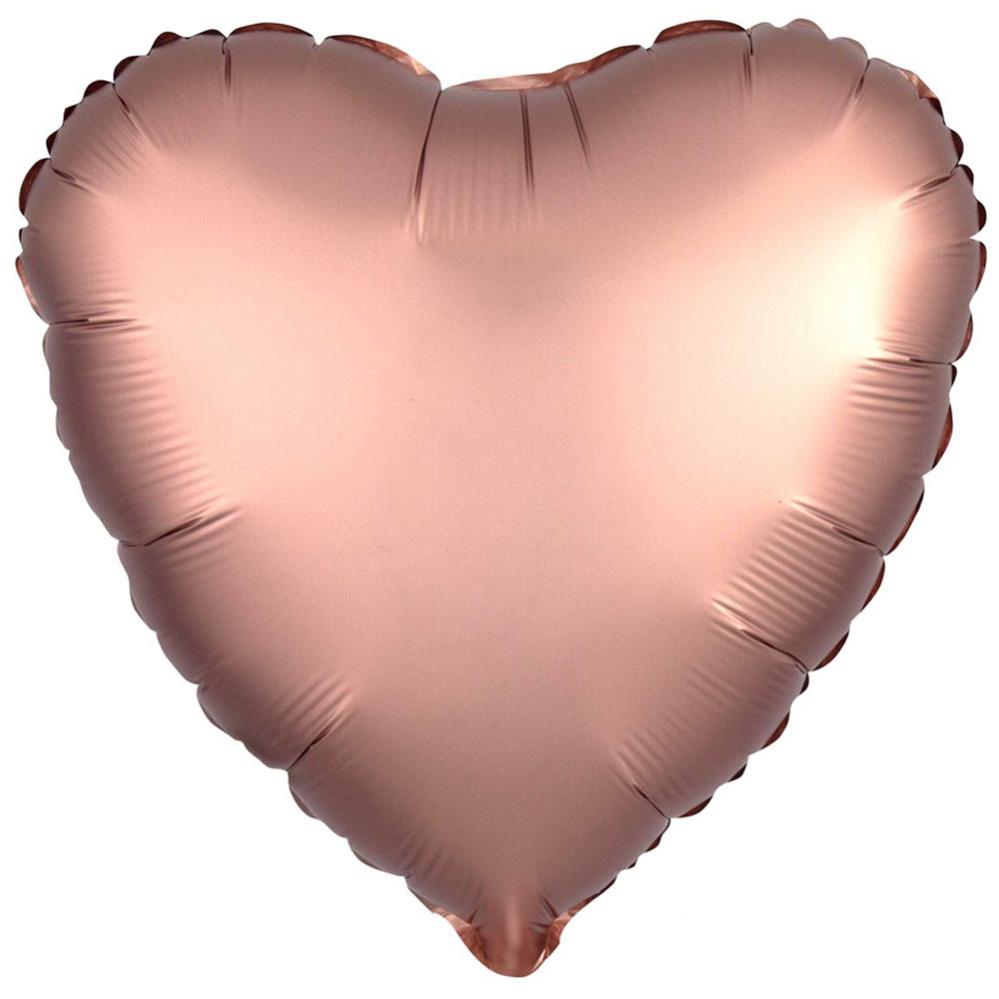 Folieballong Girl roséguld 77x70cm main image 1