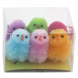 Påskkycklingar Flerfärgade 6-Pack