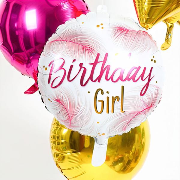 Folieballong Birthday Girl