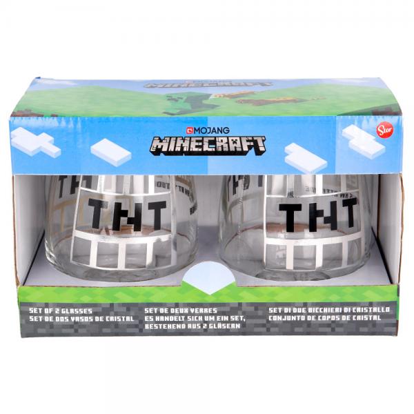 Minecraft TNT Glas 2-pack