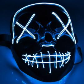 El Wire Purge LED Mask Blå