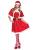 Little Miss Santa Klänning och Cape