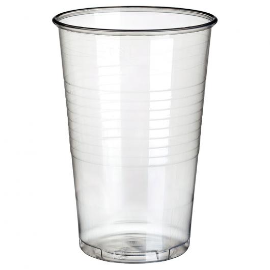Plastmuggar Transparenta 100-pack