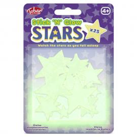 Självlysande Stjärnor 25-Pack