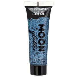 Moon Glitter Holografiskt Glitter Hårgel Blå