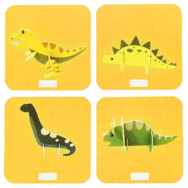 3D Skrappussel Dinosaurie