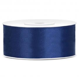 Satinband Navy Blå 25 mm