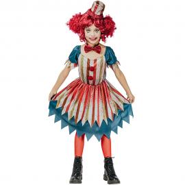 Vintage Clownklänning Barn 9-11 år