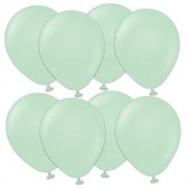 Premium Små Latexballonger Macaron Green 100-Pack
