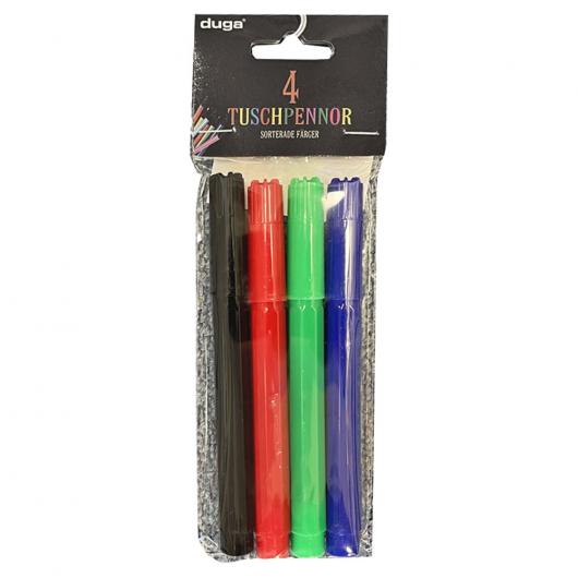 Tuschpennor 4-pack