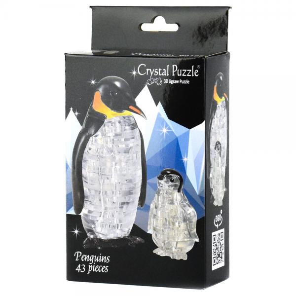 3D Kristall Pussel Pingviner