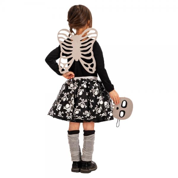 Skelett Kjol och Halloween Kit Barn