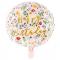 Happy Birthday Folieballong Blommor