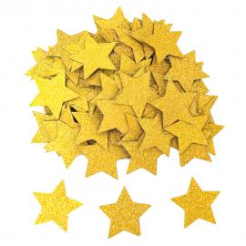 Konfetti Stjärnor Glitter Guld