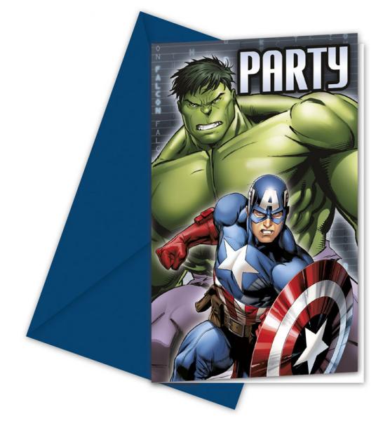 Avengers Heroes Inbjudningskort