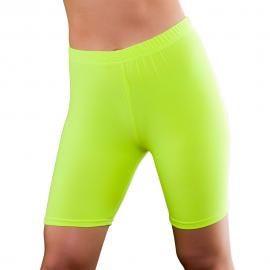 80-tals Cykelbyxor Neon Gul