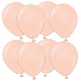 Premium Små Latexballonger Macaron Salmon 100-Pack