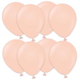 Premium Små Latexballonger Macaron Salmon 100-Pack