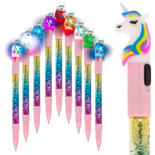 Unicorn Penna med Lampa