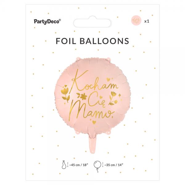 Kocham Cie Mamo Folieballong