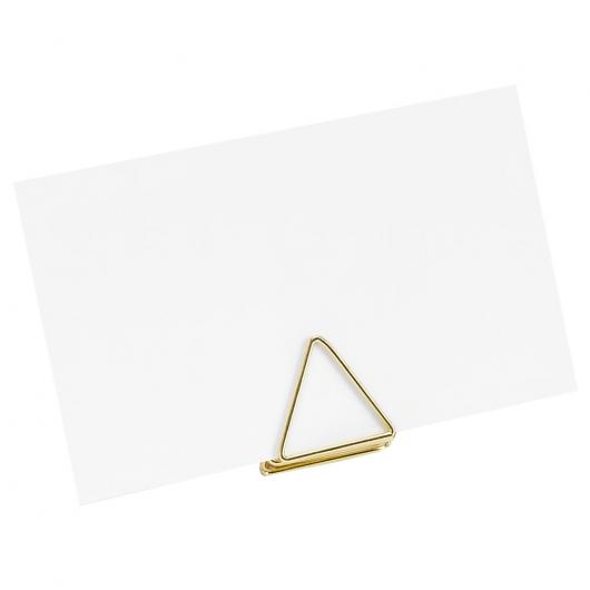 Placeringskorthållare Trianglar Guld
