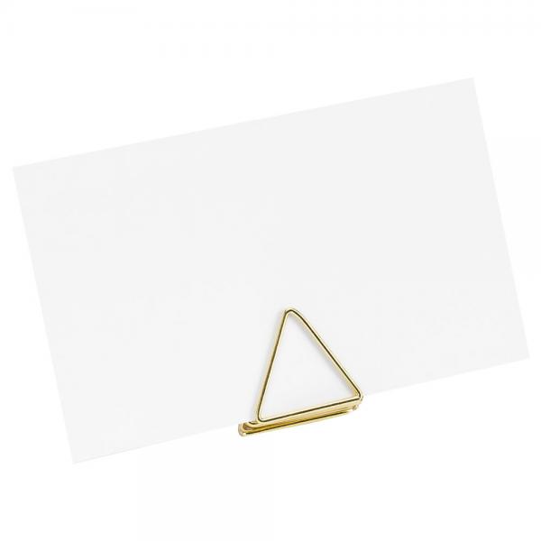 Placeringskorthllare Trianglar Guld