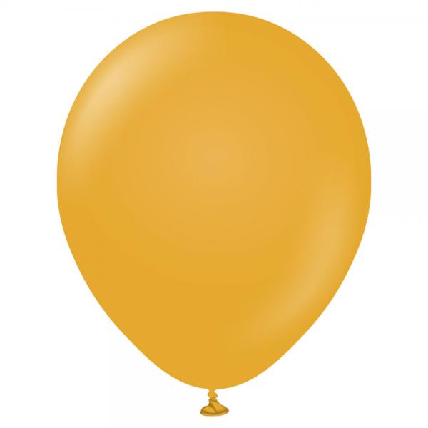 Senapsgula Stora Standard Latexballonger Mustard