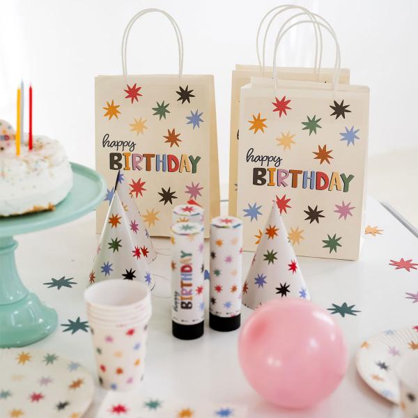 Partyhattar med Stjrnor 6-pack