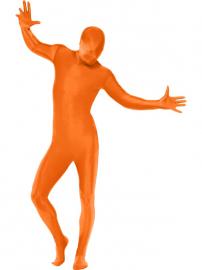 Second Skin Orange med Väska Maskeraddräkt Large
