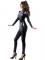 Svart Skelett Catsuit Maskeraddrkt
