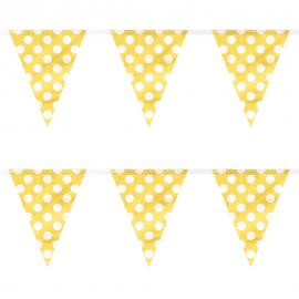 Polka Dot Gul Vimpelgirlang