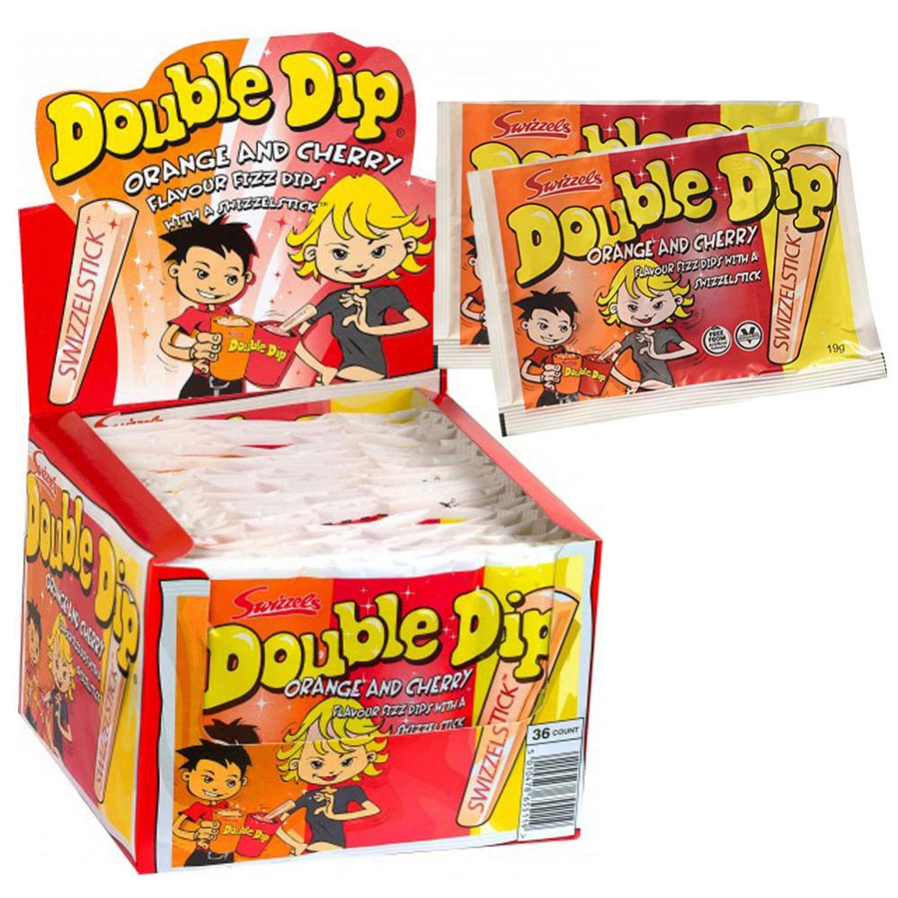 Double Dip Apelsin och Körsbär Godis Partyhallen.se