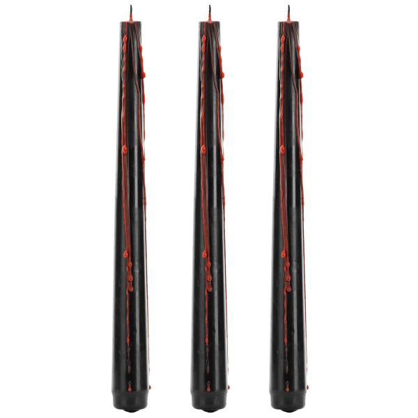 Svarta Bldande Ljus 3-pack