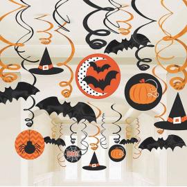 Halloween Swirls Dekorationer Spooky