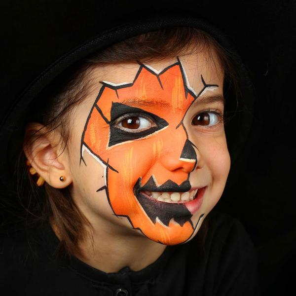 Halloween Ansiktsmlning Set Barn