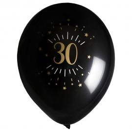Ballonger 30 År Birthday Party Guld