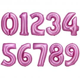 Sifferballong Rosa Magenta 5