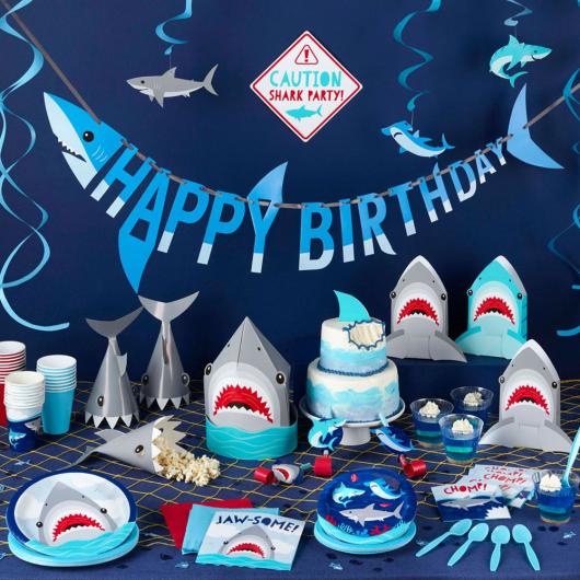 Bordsdekoration Shark Party
