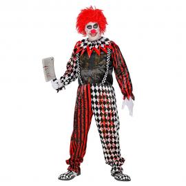 Skräck-Clown Dräkt Large