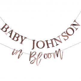 Baby in Bloom Girlanger DIY Roséguld