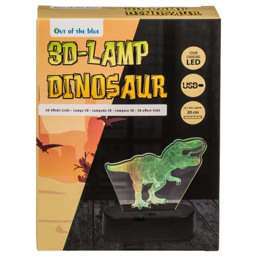 3D Dinosaurie Lampa