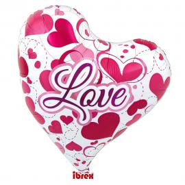 Love Hjärtformad Folieballong