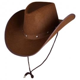 Cowboyhatt Brun